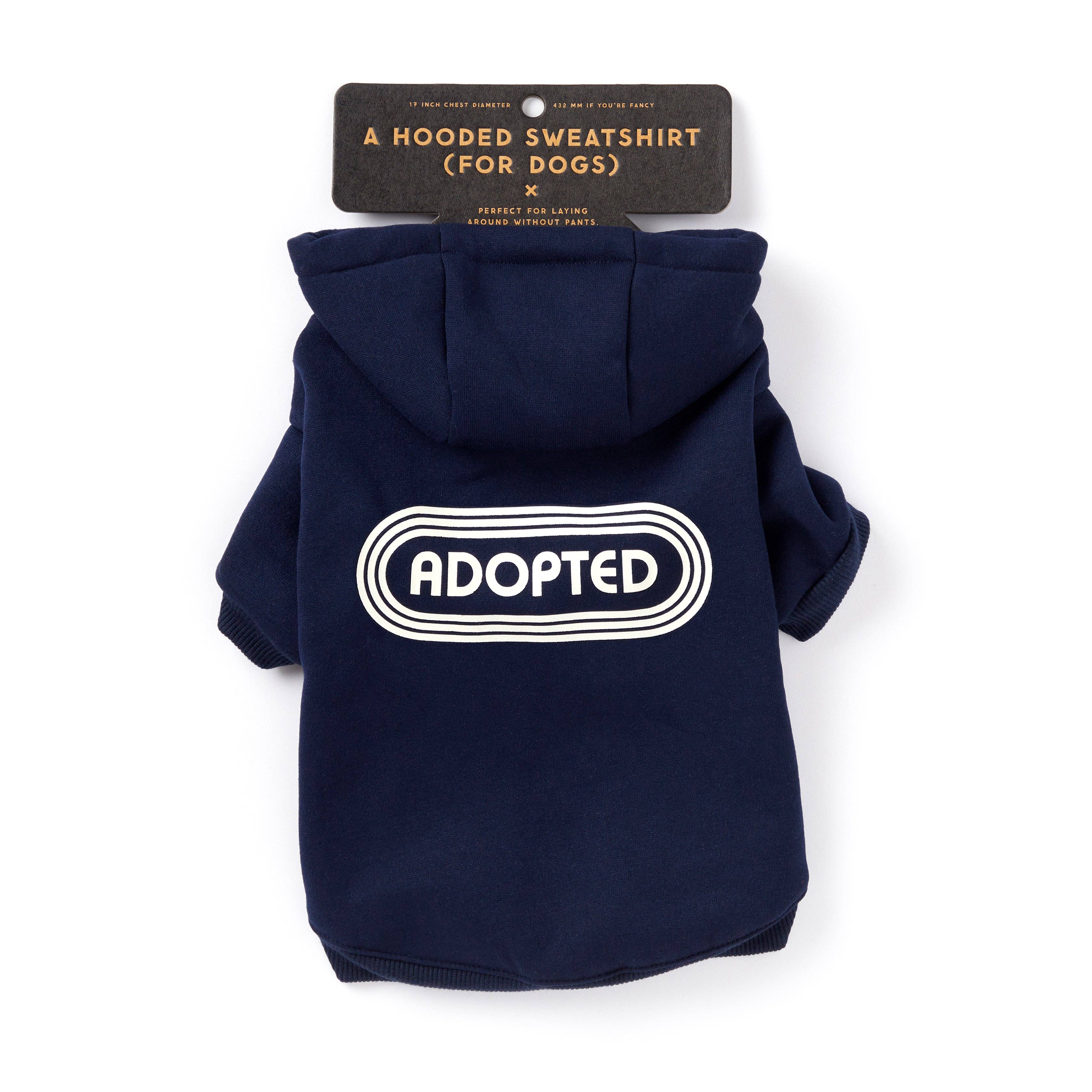 Adopted Dog Hoodie: XS