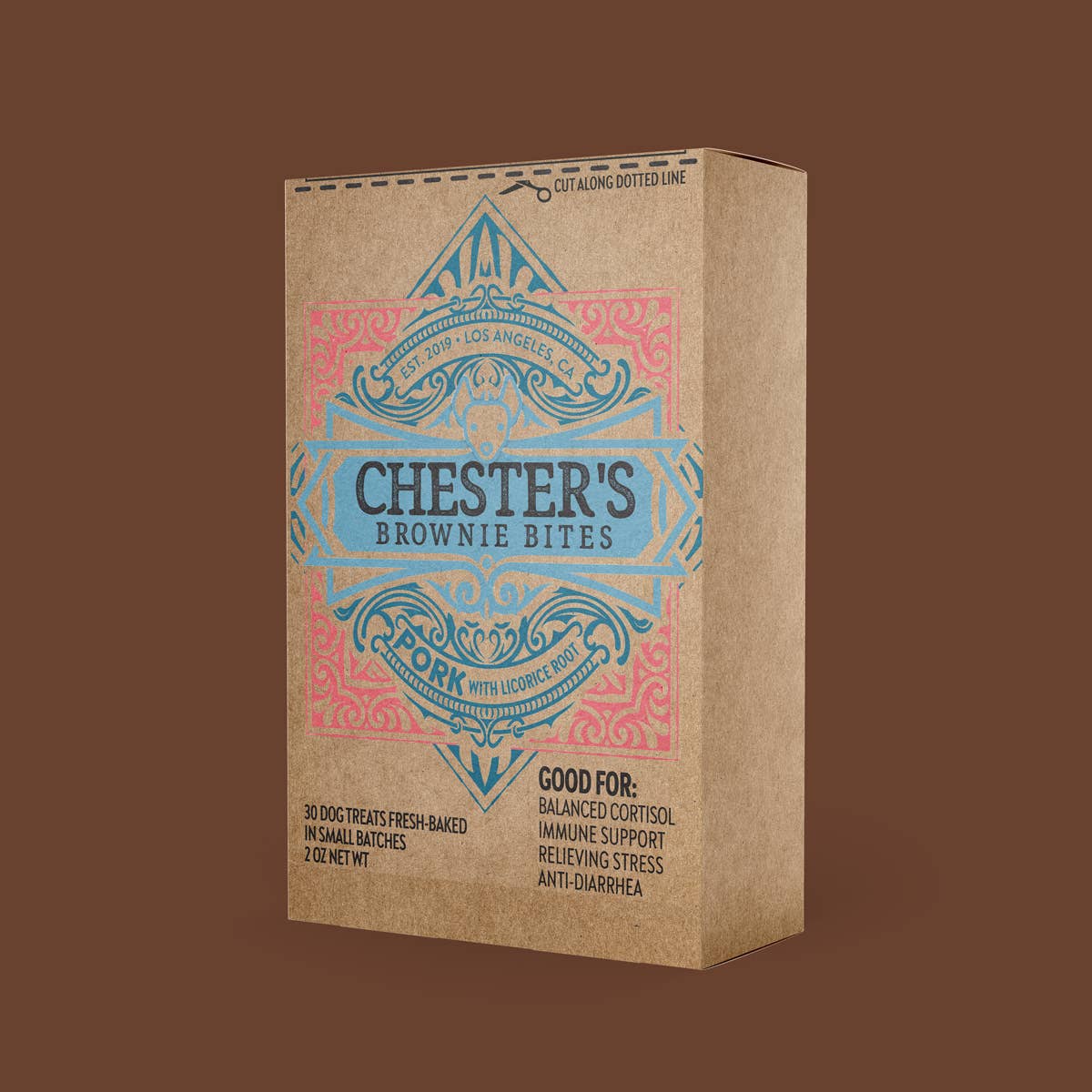 Chester's Dog Treats, LLC - CHESTER'S PORK BROWNIE BITES DOG TREATS